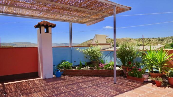 Cadiar. Large village house set up as three apartments, roof terrace with great views